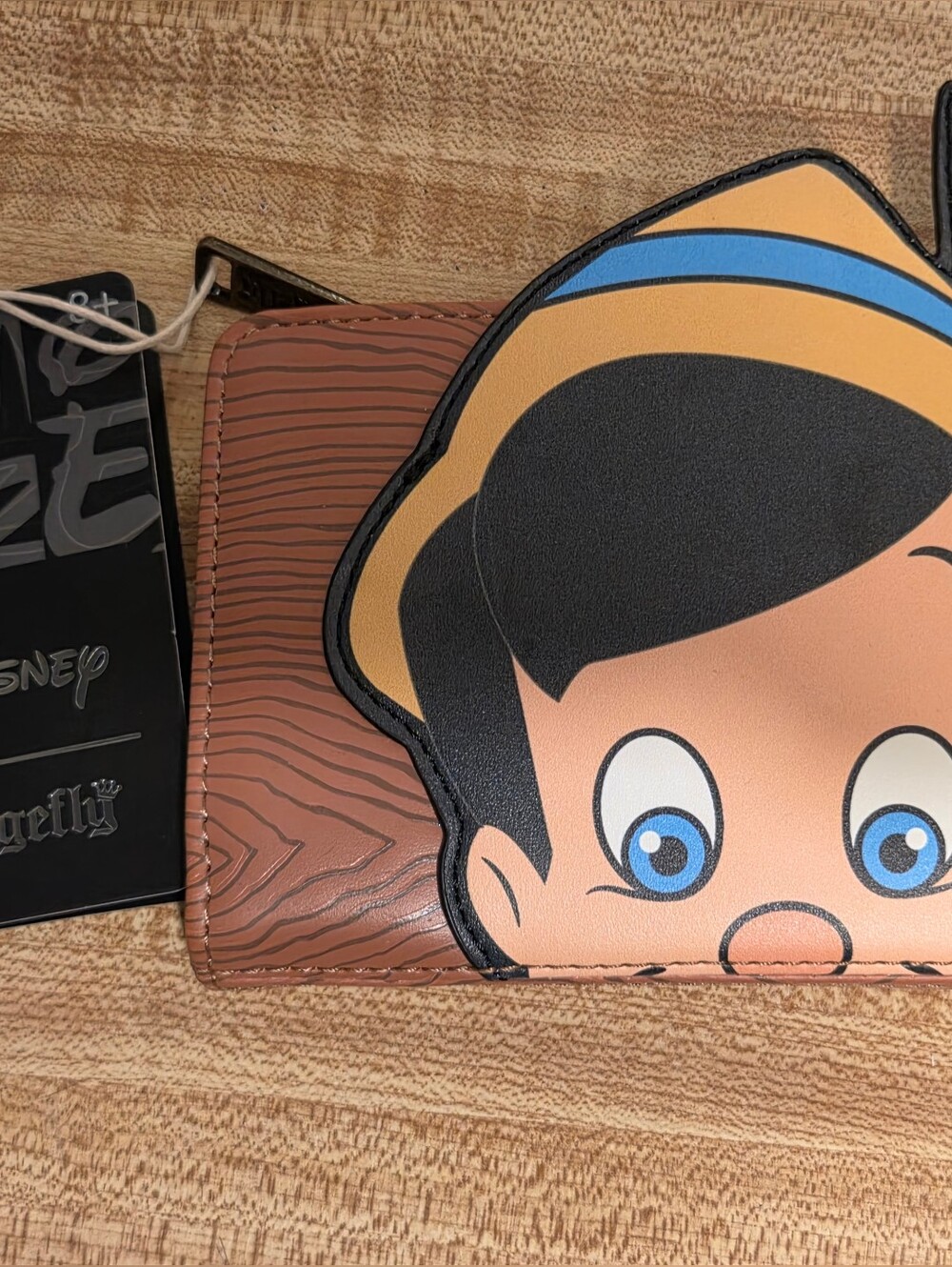 Loungefly NWT Pinocchio Snap Wallet w/Zipper